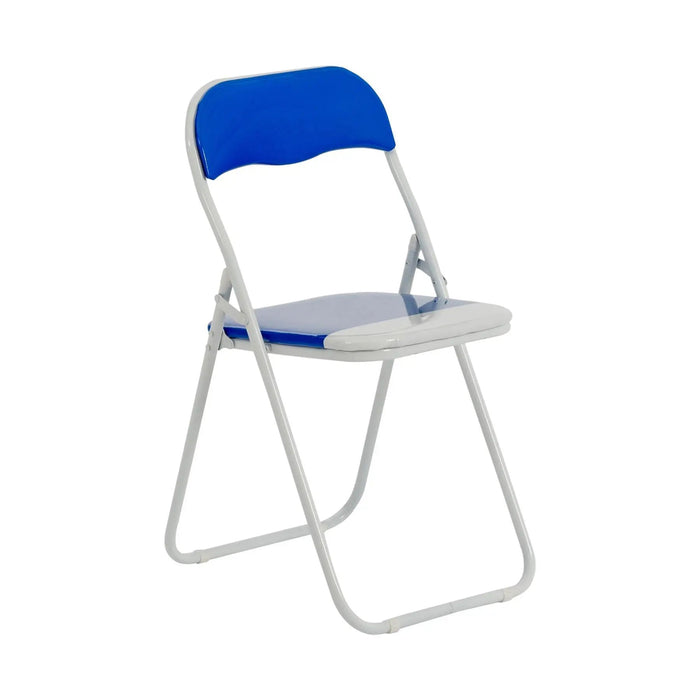 Blue Wave Padded Folding Chair