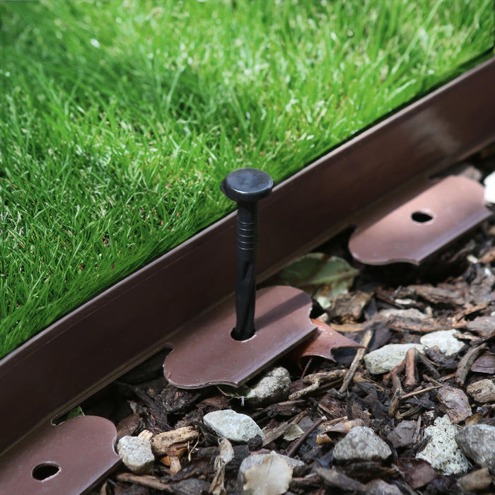 Brown Flexible Plastic Lawn & Path Edging