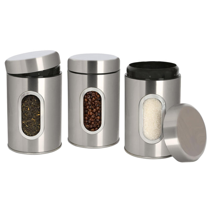 Brushed Stainless Steel Food Storage Container with Window