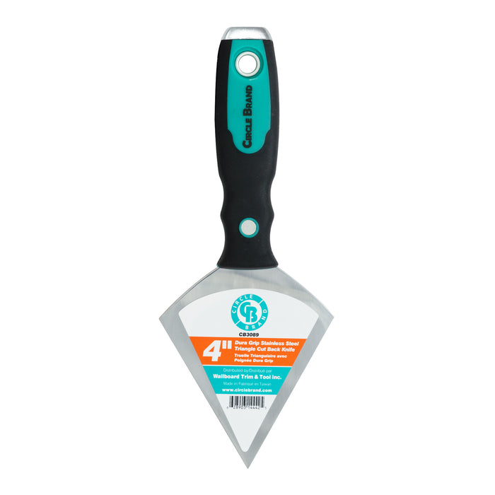 Circle Brand 4" Stainless Steel Triangle Cut Back Knife