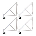 Circle Brand Large Aluminum Outriggers with Casters (Set of 4)