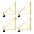 Circle Brand Large Steel Outriggers with Casters (Set of 4)