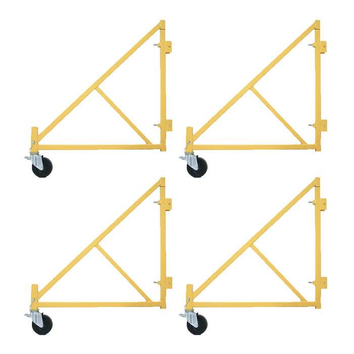 Circle Brand Large Steel Outriggers with Casters (Set of 4)