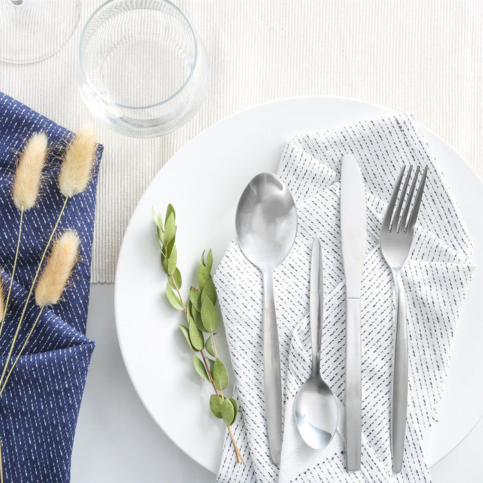 Classic Stainless Steel Dessert Spoons - Pack of 6