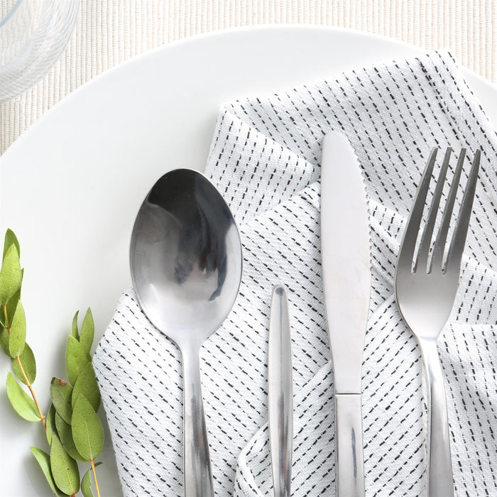 Classic Stainless Steel Dessert Spoons - Pack of 6