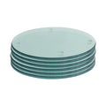 Clear Round Glass Coasters - Pack of 6