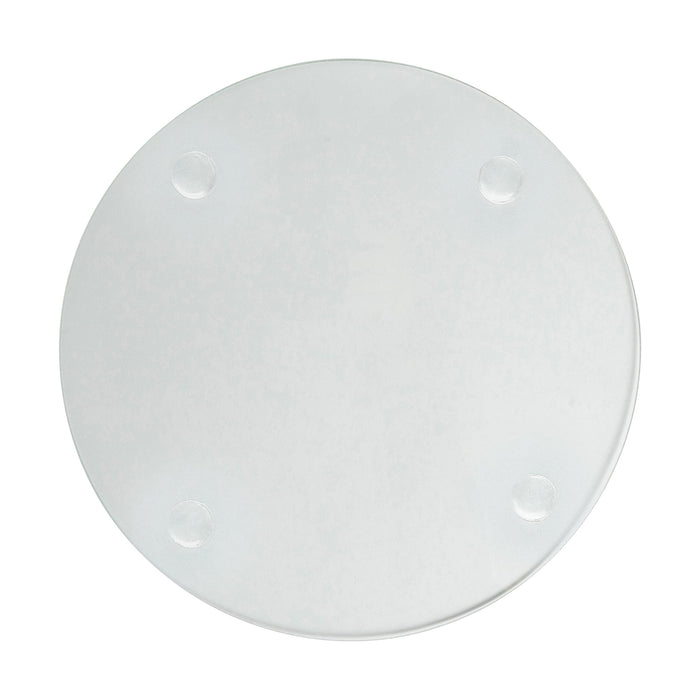 Clear Round Glass Coasters - Pack of 6