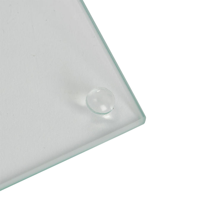 Clear Square Glass Coasters - Pack of 6