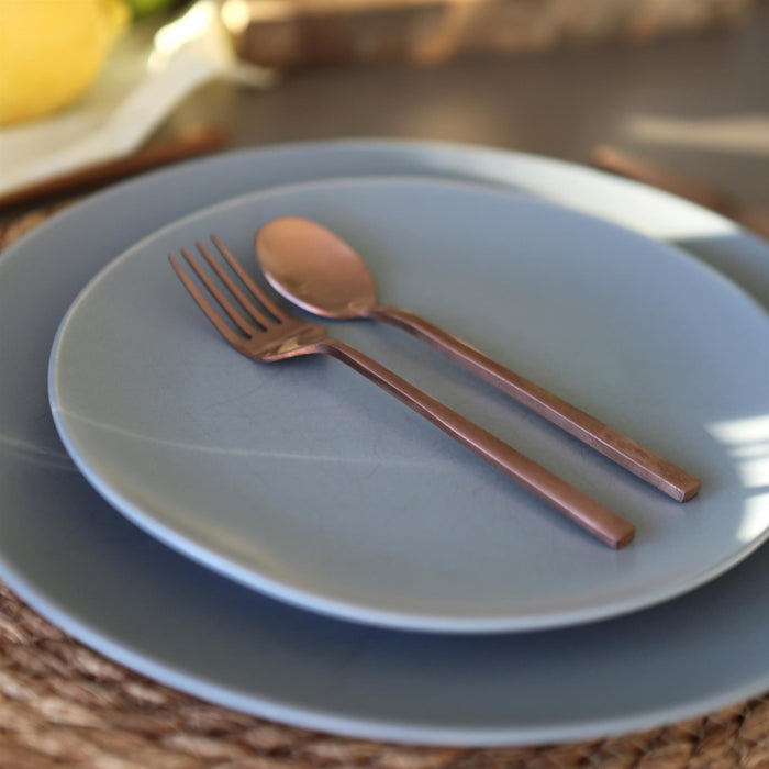 Copper 14.5cm Stainless Steel Teaspoons - Pack of 4