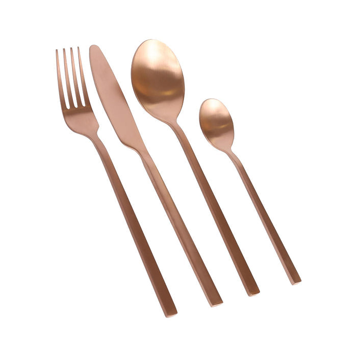 Copper 16-Piece Stainless Steel Cutlery Set