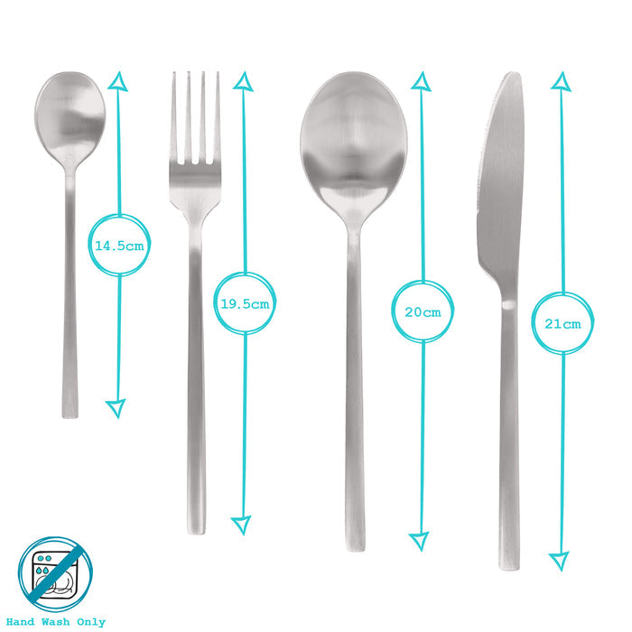 Copper 16-Piece Stainless Steel Cutlery Set