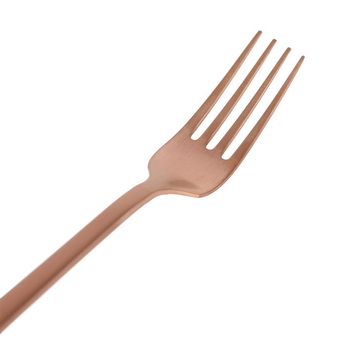 Copper 16-Piece Stainless Steel Cutlery Set