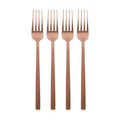 Copper 19.5cm Stainless Steel Dinner Forks - Pack of 4