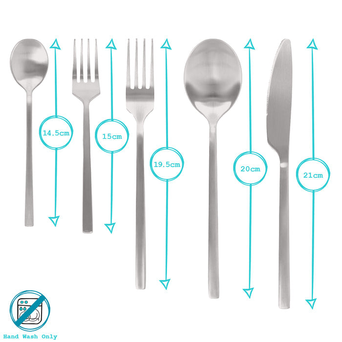Copper 20-Piece Stainless Steel Cutlery Set