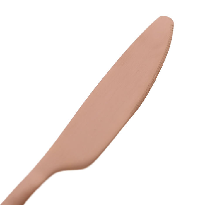 Copper 20-Piece Stainless Steel Cutlery Set