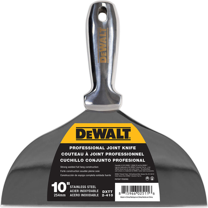 DeWalt One Piece Stainless Steel Putty Knives with Welded Handle