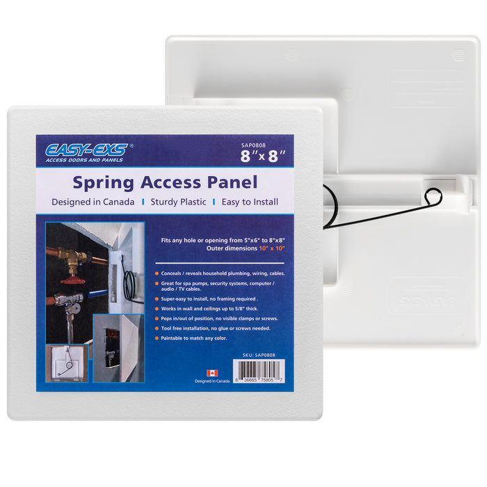 Easy-Exs Spring-Fit Square Plastic Access Panel