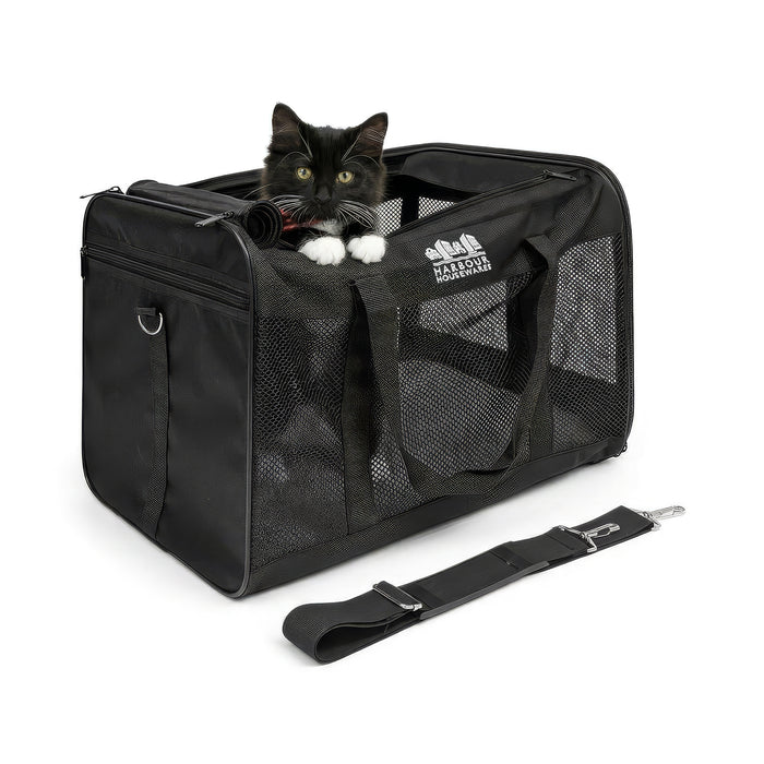Foldable Cat Carrier - Small - Black