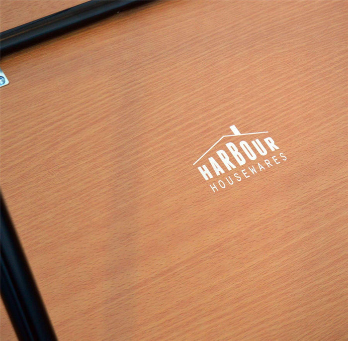 Folding Wooden Desk - Brown & Black