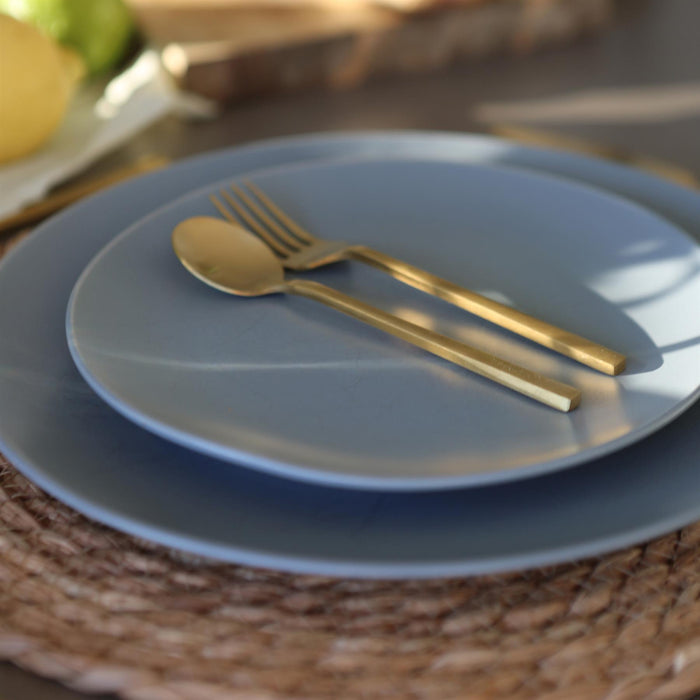 Gold 14.5cm Stainless Steel Teaspoons - Pack of 4