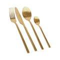 Gold 16-Piece Stainless Steel Cutlery Set