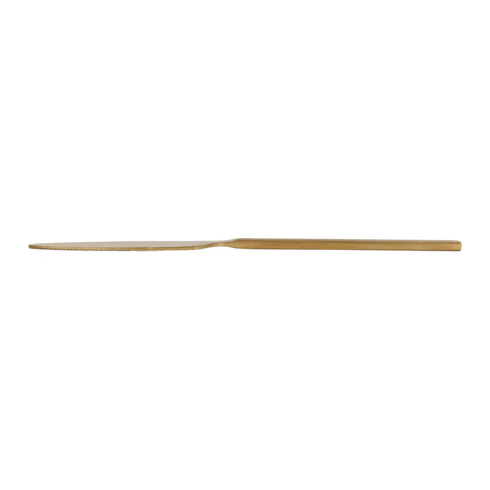 Gold 21cm Stainless Steel Dinner Knives - Pack of 4