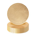 Gold Metallic Melamine Coasters - Pack of 6