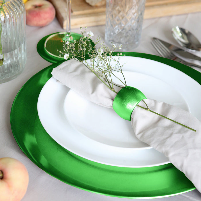 Green Metallic Melamine Coasters - Pack of 6