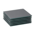 Grey Square Glass Coasters - Pack of 6
