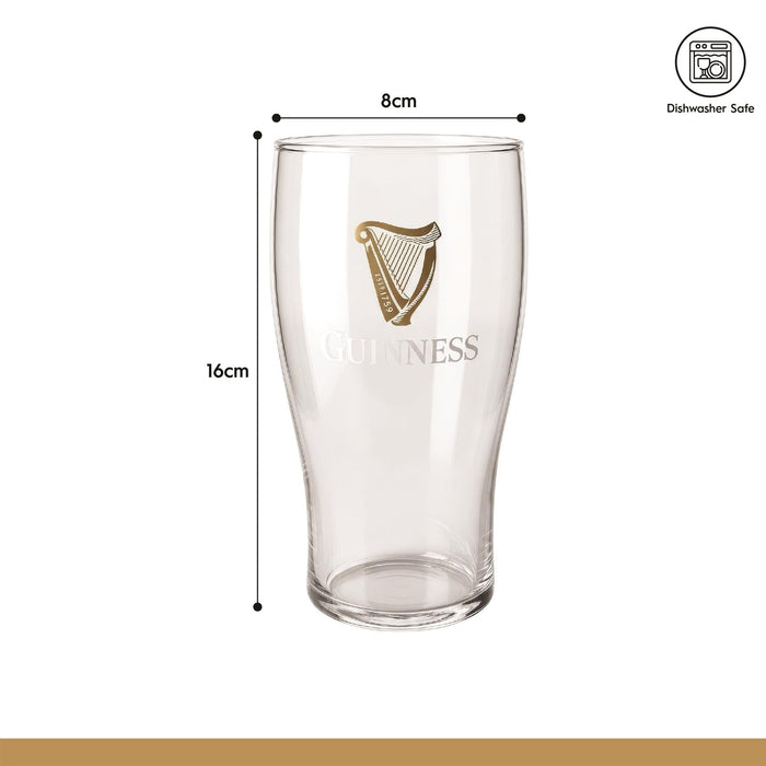Guinness 2pc Tulip Pint Glass Set