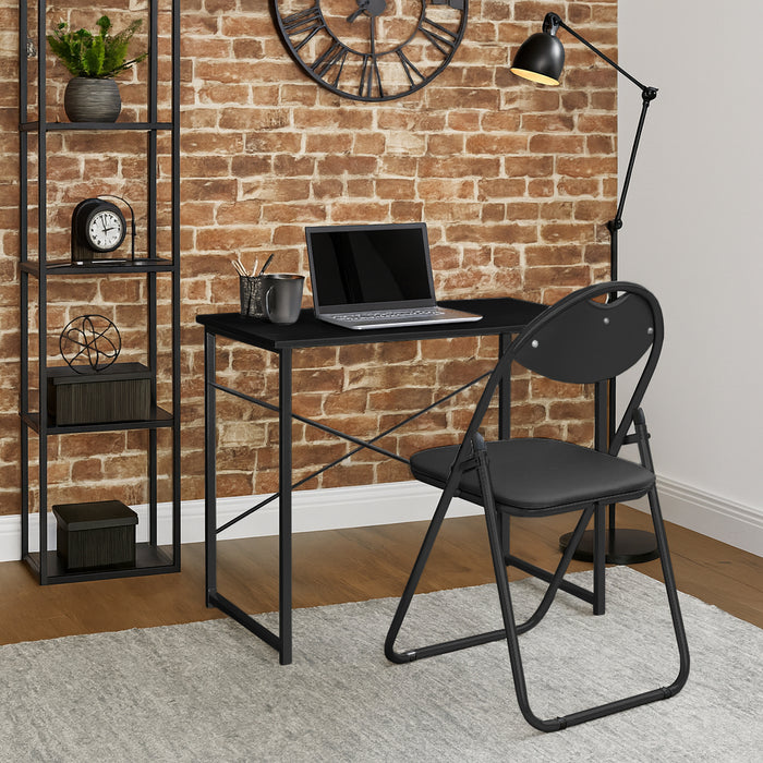 Industrial Office Desk - Black