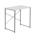 Industrial Office Desk - White & Silver