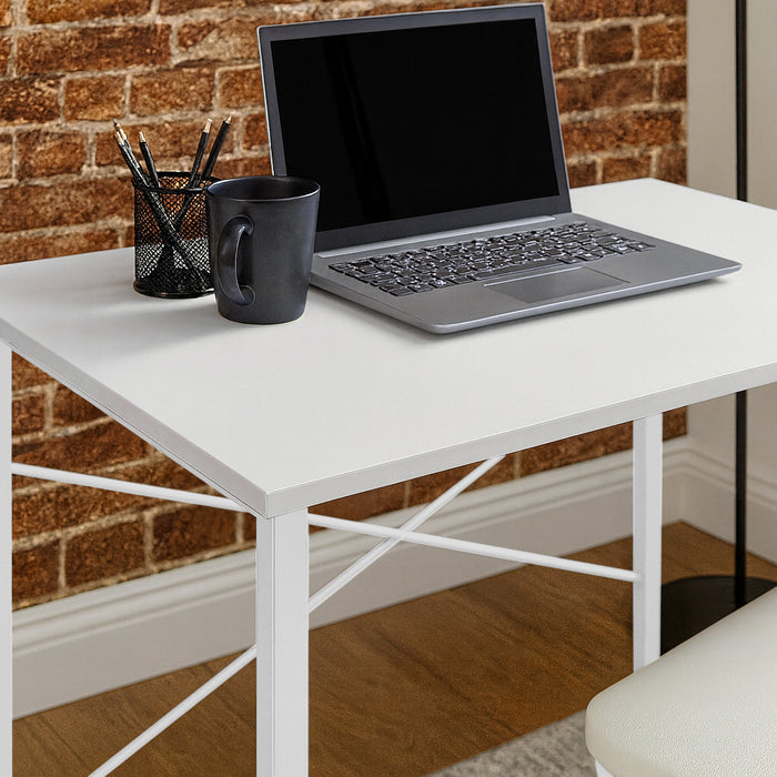 Industrial Office Desk - White