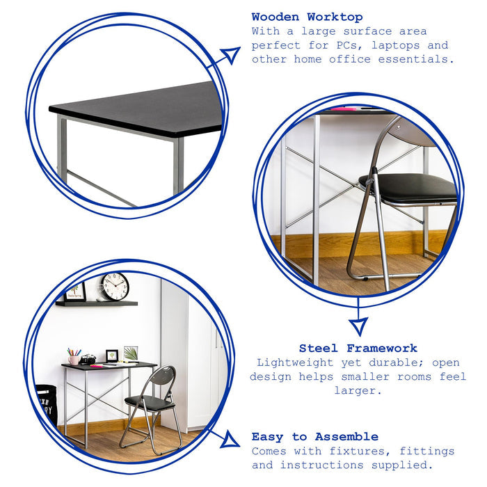 Industrial Office Desk - White
