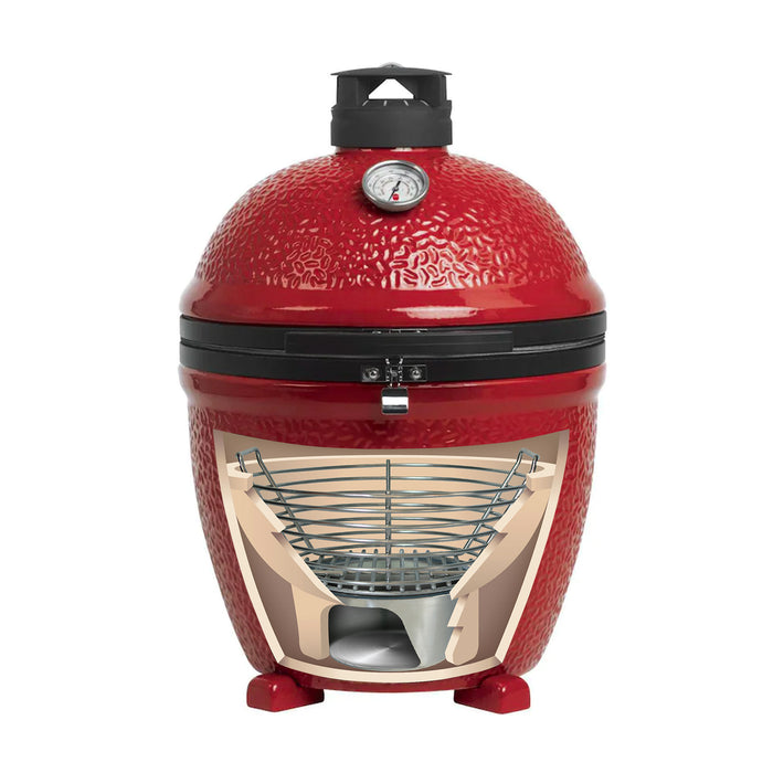 Basket and Can in Kamado Grill