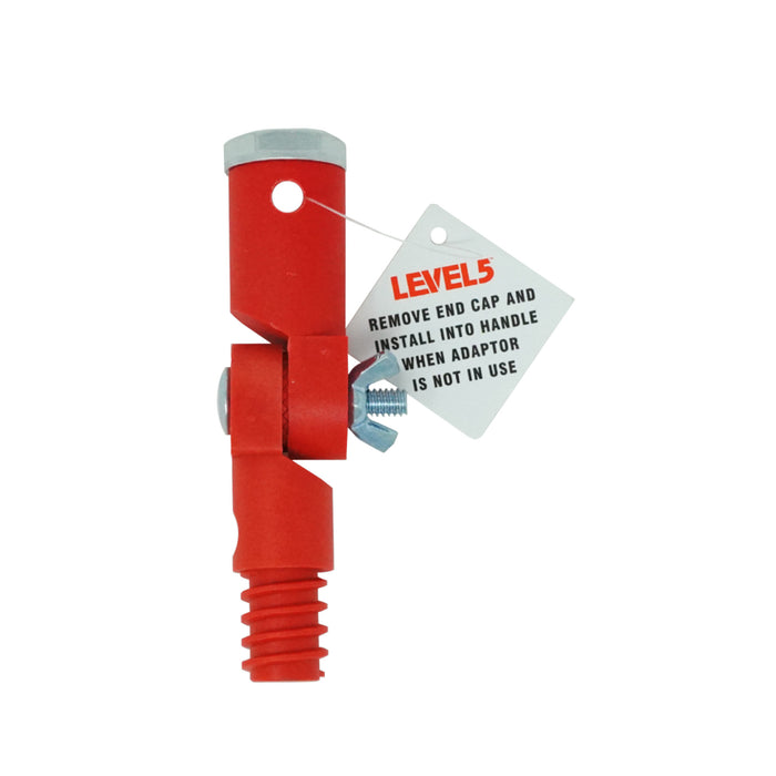Red Level 5 Off-Set Knife Adapter with metal end cap