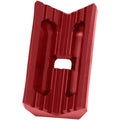 Level 5 Outside Corner Applicator Head made with red premium stainless steel, front view