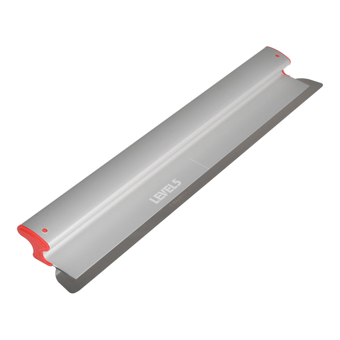 32-inch Level 5 Skimming Blade with a stainless steel blade, red composite end caps, and a grey plastic body