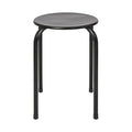 Matt Black Metal Stacking Stool