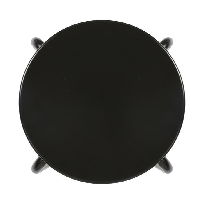 Matt Black Metal Stacking Stool