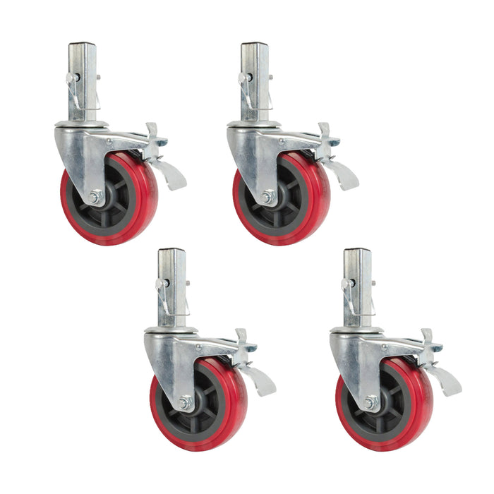 Metaltech 6" Heavy Duty Caster with Locking Pin for 6' Buildman Drywall Baker