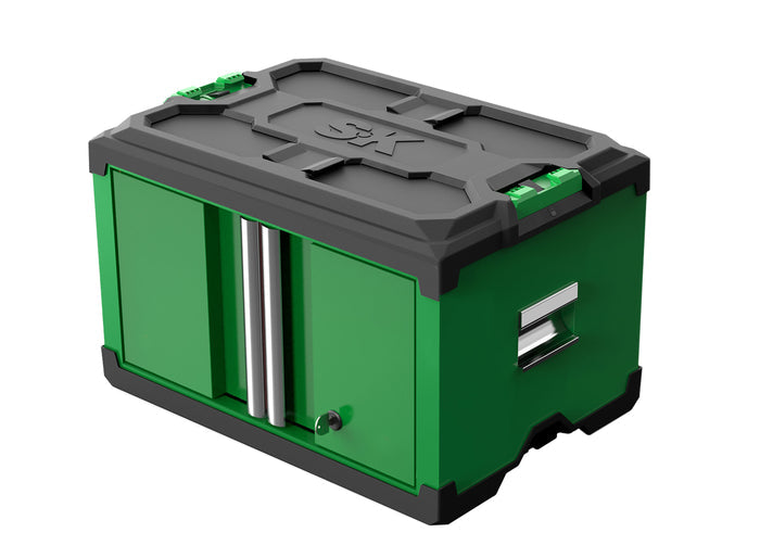 SK03103 - Modular Stackable Storage Tool Box, 2-Door Steel Box