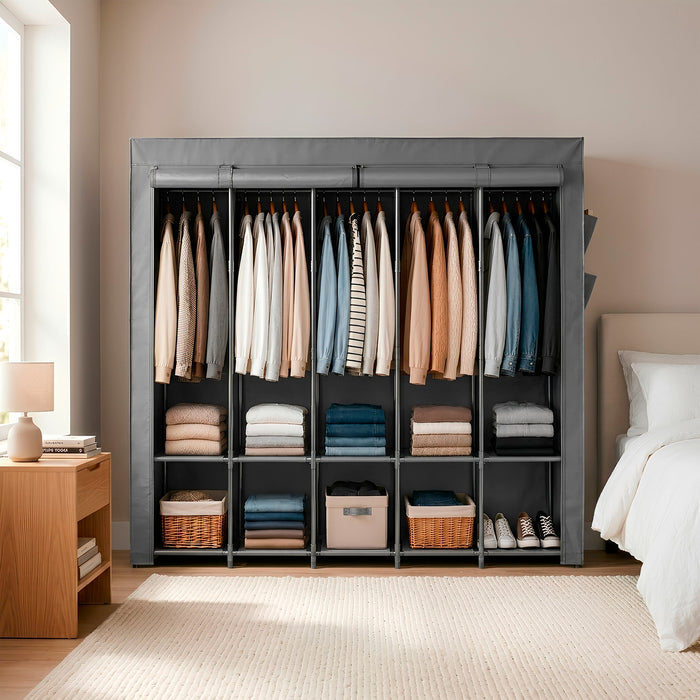 Portable Fabric Wardrobe - 211 x 45 x 167cm
