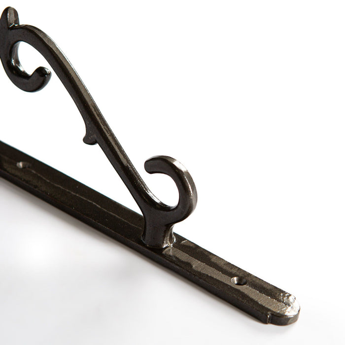 Raw 205mm Scroll Iron Shelf Bracket