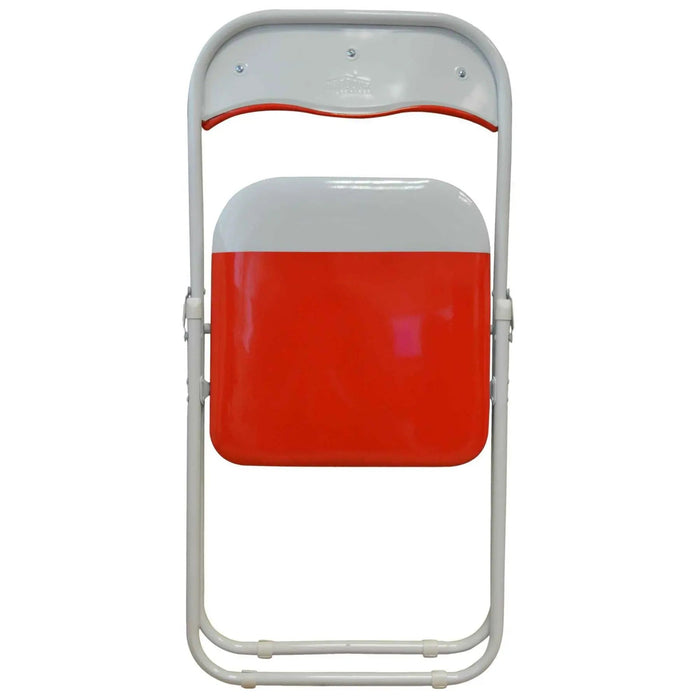 Red Wave Padded Folding Chair