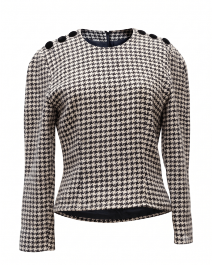 N/A Top S Beige and Black