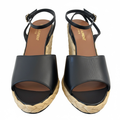 Saint Laurent Sandal 38 Black and natural beige
