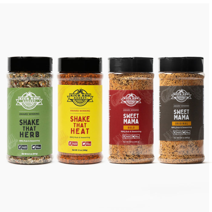 Shake That Heat/Herb & Sweet Mama Original/Bold Rubs (4 Pack Variety)