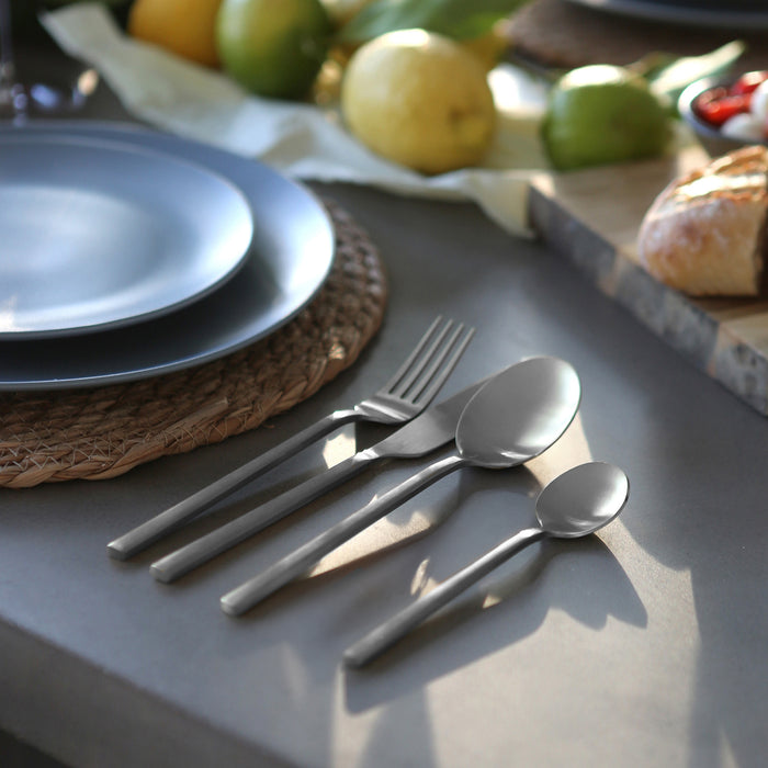 Silver 16-Piece Stainless Steel Cutlery Set