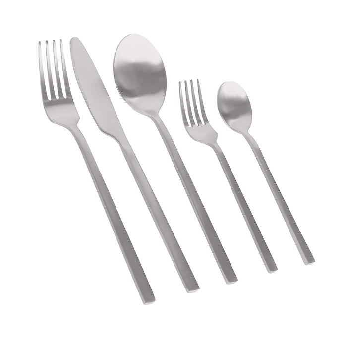 Silver 20-Piece Stainless Steel Cutlery Set